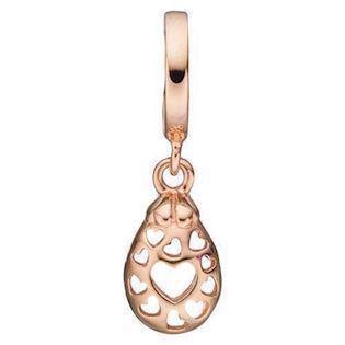 Christina Collect 925 sterling silver Secret Hearts rose gold-plated with hearts, model 610-R58